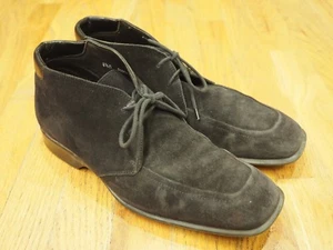 Donald J Pliner Dusty Men's Black Suede Chukka Boot US Size 8.5 Made in Italy - Picture 1 of 7