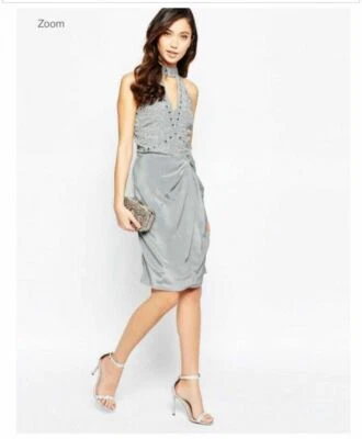 Virgos Lounge Neva Vestido Halter UK8 EUR36 US4 - Imagen 1 de 4