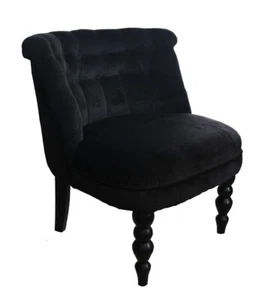 Sedia da salone barocco di lusso Parigi nera della collezione lusso di Casa Padrino - Foto 1 di 2