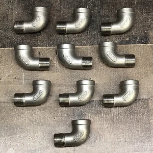 Street Elbow 1/2" NPT - Stainless Steel 304 Class 150  90 Degree *Lot Of (10)* - Picture 1 of 11