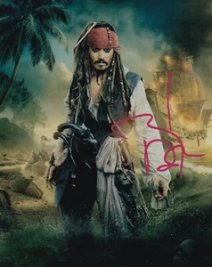 JOHNNY DEPP signed Autogramm 20x25cm PIRATES in Person autograph SPARROW ACOA - Bild 1 von 2