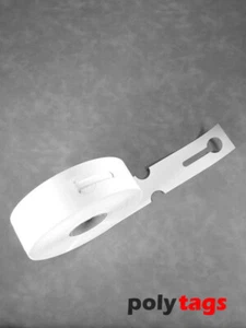 HDPE-Schlaufenetiketten 2650 weiß 500 Etiketten für Lebensmittelkontakt geeignet - Bild 1 von 4