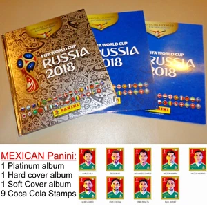 Platino + Tapa Dura + Tapa Blanda + Pegatinas Coca-Cola MÉXICO PANINI Rusia 2018 Mundial - Imagen 1 de 13