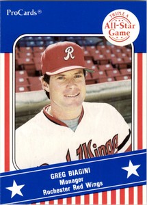 1991 Triple A All-Stars ProCards #AAA39 Greg Biagini MGR