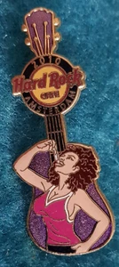 AMSTERDAM ZODIAC SERIES GUITAR BRUNETTE GIRL HERRING FISH '10 Hard Rock Cafe PIN - Picture 1 of 1