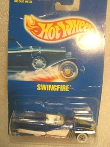 HOT WHEELS emitido 1992 # 214 swing fire on all azul tarjeta .0718 - Imagen 1 de 1