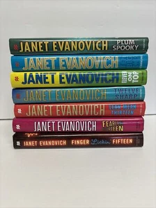 Lot of 7 (10-15) Janet Evanovich Stephanie Plum Numbers HCDJ + Plumb Spooky - Picture 1 of 6