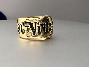 Brand New Vivienne Westwood Belt Ring Gold Size S