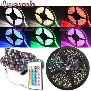 5M 300 LED Strip Light 3528 SMD 300leds RGB Ribbon Tape Roll Waterproof DC 12V - Picture 1 of 15