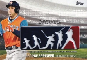 Topps 2018 Baseball George Springer #PWP-GSP Player Weekend Patch Relic Card - Bild 1 von 2