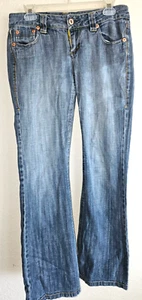 Jeans bootcut denim elasticizzato Department Of Peace donna taglia 7 x 30! - Foto 1 di 5