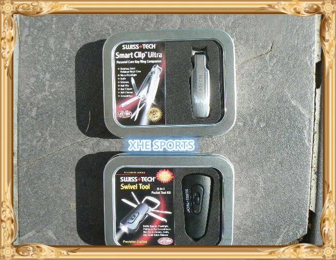 Lot of 2 Swiss Tech Multi tool in  2 Gift Tins, 60322 Swivel tool & 10705  - Image 1 of 1