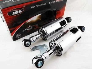 HARLEY DAVIDSON SOFTAIL 89-99 JBS CHROME REAR SHOCK ABSORBERS - Picture 1 of 4