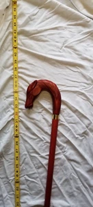 Pferdestock Gehstock aus Holz mit Griff - Bild 1 von 3