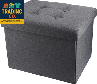 Storage Ottoman Footrest Stool Small Ottoman with Storage Foldable Ottomans Foot - Image 1 of 4