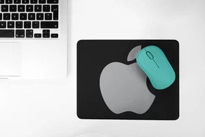 Mouse Pad New Apple Logo Made In usa Non-Slip - Picture 1 of 2