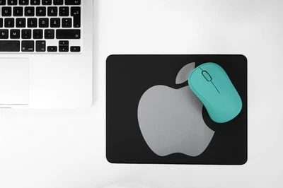 Mouse Pad New Apple Logo Made In usa Non-Slip - Image 1 of 2