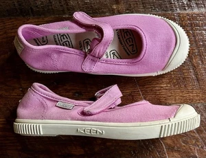 KEEN Kids Size 12 Maderas Mary Jane Casual Canvas Shoes Pink - Picture 1 of 10