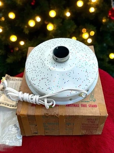 Holly Time Revolving Christmas Tree Turner Stand Original Box Tested & Works - Picture 1 of 7