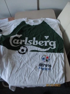 Carlsberg UEFA Euro 96 White T Shirt in Size XL European Championships England - Picture 1 of 2
