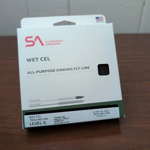 Scientific Anglers WetCel Level-S Trolling Sinking 6-8wt Fly Line -SPEDIZIONE GRATUITA! - Foto 1 di 3