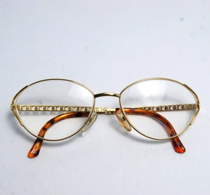 Vintage Christian Dior Women’s Glasses 2938 CD Initial FRAMES ONLY Gold Tone 40A - Picture 1 of 8