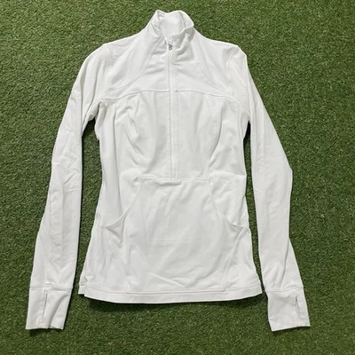 Chaqueta Pullover Lululemon Define Media Cremallera Para Mujer Talla 6 Blanca Corredor Atlético Foto 1 de 4