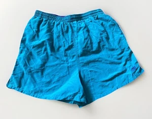 VINTAGE CHEETAH SWIM TRUNKS (MENS MEDIUM) Green MESH LINED Drawstring - Picture 1 of 7