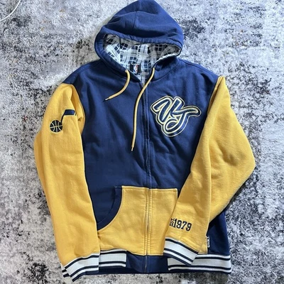 Sudadera con Capucha Rara De Colección Utah Jazz Cremallera NBA Talla Grande Años 90 Rara Baloncesto Foto 1 de 4