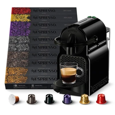 Nespresso MACCHINA INISSIA E 100 CAPSULE Inissia EN80B Macchina Caffè di - Immagine 1 di 4
