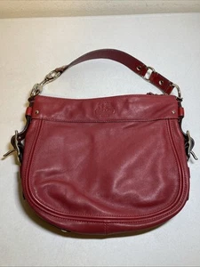 Coach Purse Used Red F-12671 Shoulder Bag . - Picture 1 of 14