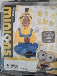 Lindo Disfraz MINIONS Bebé Infantil Talla 3-6 Meses Halloween Dress-up - Imagen 1 de 2