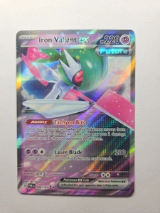 Pokémon TCG Iron Valiant ex 089/182 PAR Paradox Rift - Picture 1 of 2