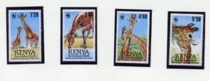 KENYA MNH 491-94 WWF Giraffes BT698 - Picture 1 of 1
