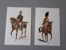 Cartes postales : uniformes Belges, gendarmerie 1831 et chasseur à cheval 1914