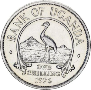 Uganda 1 shilling 1976 AU-UNC - Picture 1 of 2