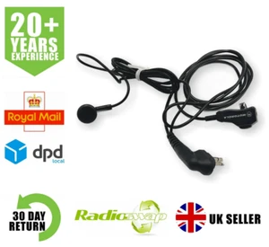 MOTOROLA HMN9025A EARBUD WITH MIC & PTT FOR DP1400 CP040 TWO WAY RADIO - Picture 1 of 8