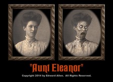 Aunt Eleanor 5x7 Haunted Memories Changing Portrait Halloween Lenticular 