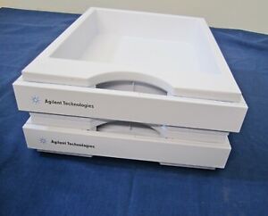 2PCS Agilent 1200 Series Solvent Trays w/ Front Panels CLEAN - FAST SHIPPING