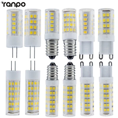 G4 G9 E14 5W 8W 12W Ceramics LED Corn Bulb Capsule Crystal Light White Lamp RK - Image 1 of 4