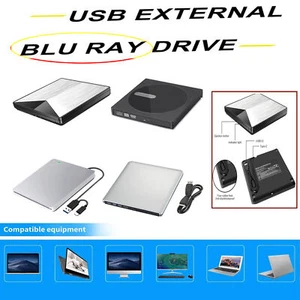 4K Genuine Burner External USB 3.0 Super Slim DVD BD Recorder Drive - Afbeelding 1 van 15