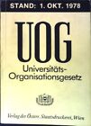 Universitäts-Organisationsgesetz (UOG) Zawischa, Georg: