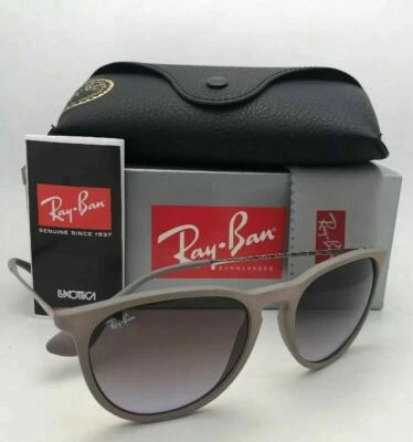 Novo Óculos de Sol RAY-BAN Bege Areia Borracha RB 4171 ERIKA 6000/68 54-18 Lente Marrom - Imagem 1 de 4