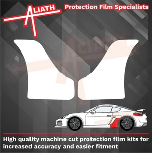 Fit Porsche Cayman 982 718 GT4 Rear QTR Arches Stone Guard Paint Protection Film - Picture 1 of 3