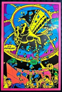 Hulk "È Psyklop!" Poster fumetto Black Light Marvel di Herb Timpe - Foto 1 di 1