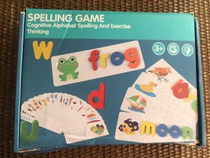 SEE AND SPELLING LEARNING TOY~MATCHING LETTER SPELLING WORDS GAME FOR TODDLERS - Picture 1 of 4