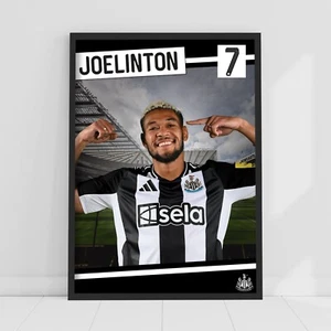 Newcastle United FC Druck - Joelinton Poster Fußball Wandbild - Bild 1 von 5