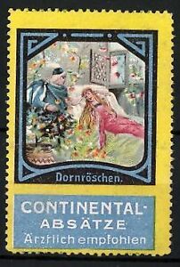 Reklamemarke Continental-Absätze - ärztlich empfohlen, Serie: Märchen, Dornrösc 