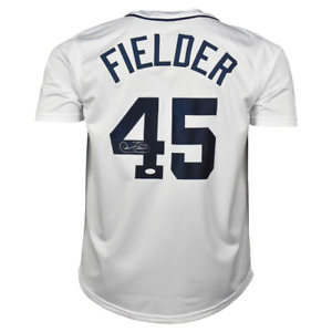 Cecil Fielder Signed Detroit White Baseball Jersey (JSA)