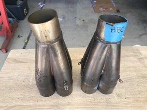 Colector de fusión 4 a 1 acero inoxidable 2 3/16 pulgadas ID a 2 7/16 ID Outlet - Imagen 1 de 12